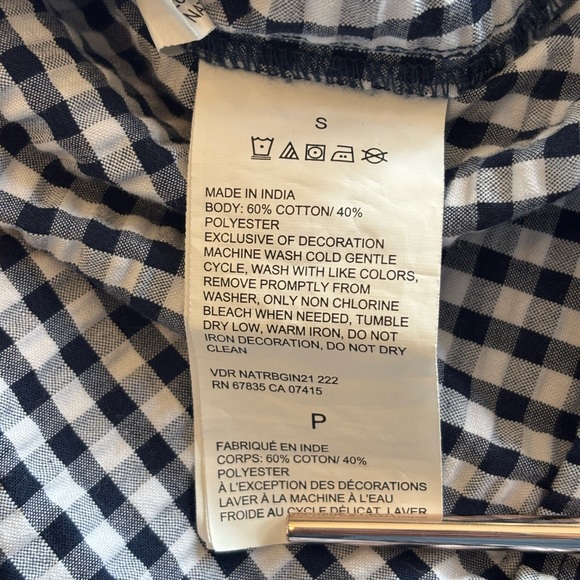 Nautica Gingham Smocked Top - Picture 6 of 9